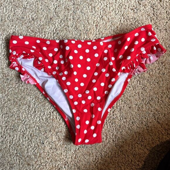 💥 Buy 2 get 1 Free 💥 Cupshe  Polka Dot Bikini Bottoms New Without  Tags - Picture 1 of 4
